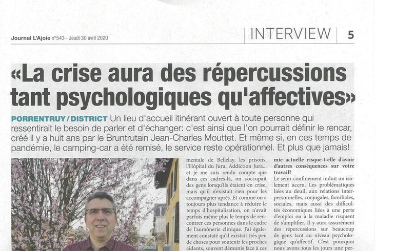 Journal l'Ajoie 30 avril 2020